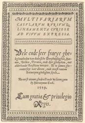 Titelseite für "Multifariarum Casularum"