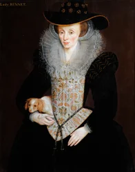 Porträt von Lady Bennet, ca. 1590