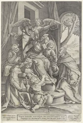 Heilige Familie mit Elisabeth und Johannes dem Täufer, nach Denys Calvaert