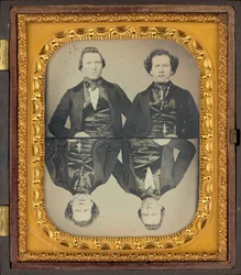 Porträt von zwei Männern, ca. 1850