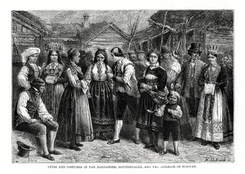 Typen und Kostüme in Norwegen, 1879