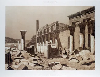Tempel der Venus Athor, Insel Philae, Ägypten, 1841