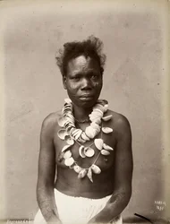 Schwarze Frau aus dem Sudan