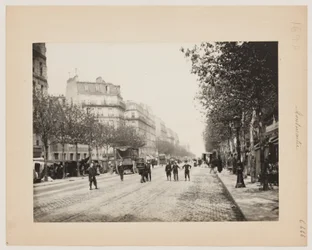 Eine Straße in Montmartre, Paris, ca. 1890