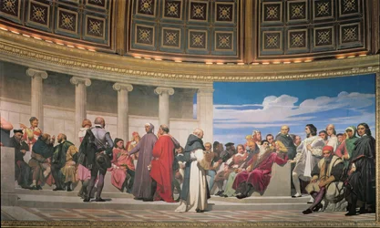Hemicycle: Künstler aller Zeiten (Detail)