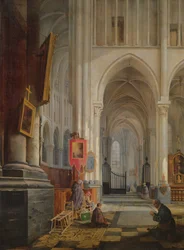 Innenraum der Kathedrale von St. Omer, 1836