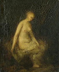 Badende Frau