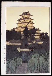 Abendansicht des Himeji-Schlosses