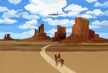 Landschaft wie der Film "Oh My Darling Clementine", 2016