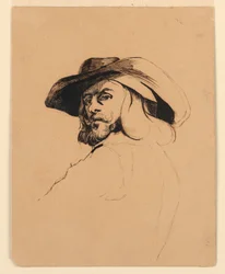 Kopf eines Mannes im Stil von Frans Hals