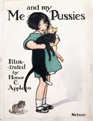 Entwurf für den vorderen Buchumschlag von „Ich und meine Kätzchen“