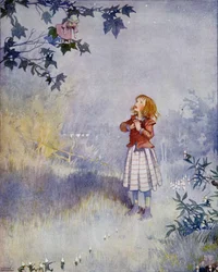 Das kleine Mädchen konnte die Puppe nicht erreichen, aus 