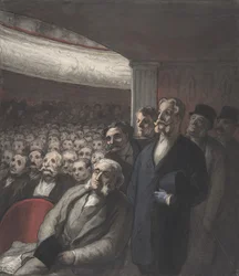 Ein Theaterpublikum, 19. Jahrhundert