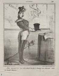 Actualities Nr. 249: Sie sagen, dass ich bald gezwungen sein werde, meine Krone zu tauschen..., 1855