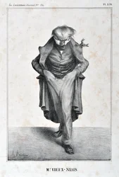 Serie „Berühmtheiten der Karikatur“. „M. Vieux-Niais“.