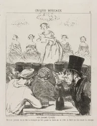 Auf den Champs-Elysées, Es war nie ganz klar, ob die Musik das Bier hinuntergehen lässt oder das Bier, das dich die Musik schlucken lässt, Platte 3 aus Croquis Musicaux, 1852