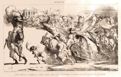Daumier - Große Parade der Armee