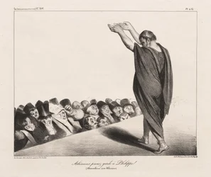 La Caricature, Pl. 454, Athener, hütet euch vor Philipp!