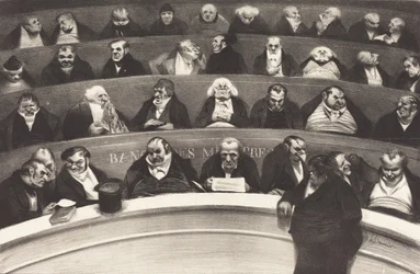 Le Ventre Legislatif (Der gesetzgebende Bauch) von Honore Daumier, 1834