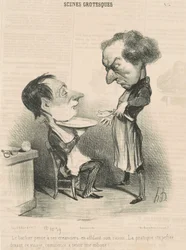 Der Barbier denkt an seine Gläubiger