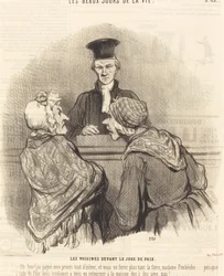 Die Nachbarinnen vor dem Friedensrichter