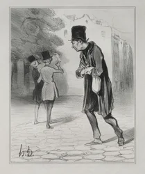 Die Bohemiens von Paris, Platte 4: Der Sammler von Zigarrenstummeln, 5. Dezember 1841