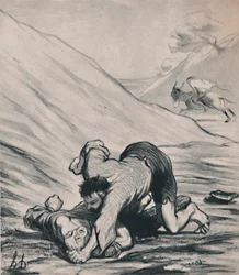 Die Räuber und der Esel, um 1860er, 1946