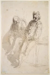 Zwei Saltimbanques, ca. 1865-1873