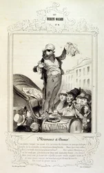 Illustrationen über Ideen und Legenden Philipon unter dem Titel Les Cent und Robert Macaire