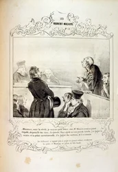 Illustrationen über Ideen und Legenden Philipon unter dem Titel Les Cent und Robert Macaire