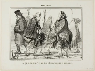 „- Das ist ganz in Ordnung... ist Asphalt nicht eine wunderbare Erfindung?“, Platte 1 aus Paris L