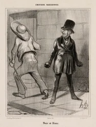 Schwarz und Weiß, Tafel 23 aus Émotions Parisiennes