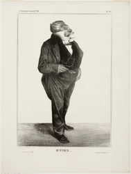 Herr Étien...., Platte 283 aus Célébrités de la Caricature