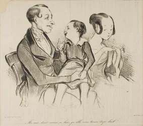 „Meine Schwester sagte gestern, sie findet dich einfach zu hässlich!“, Platte 37 aus Croquis D 
