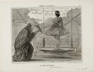 Die Mutter des Eros (nicht zu verwechseln mit Venus), Platte 10 aus Croquis Dramatiques