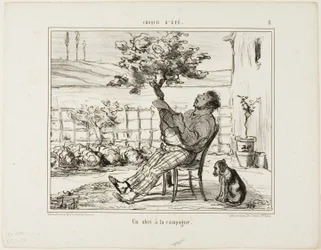 Im Schatten auf dem Lande, Tafel 11 aus Croquis D