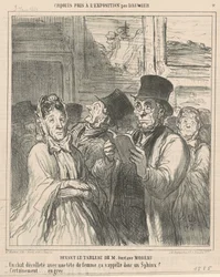 Vor dem Gemälde von M. G. Moreau