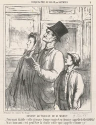 Vor dem Gemälde von M. Manet