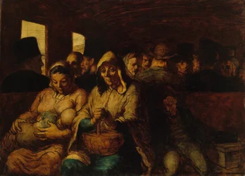 Innenraum eines Waggons der dritten Klasse