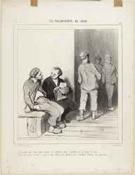 Ich zähle auf Sie, dass Sie unterschreiben..., Nummer 33 aus der Serie „Die Philanthropen des Tages“