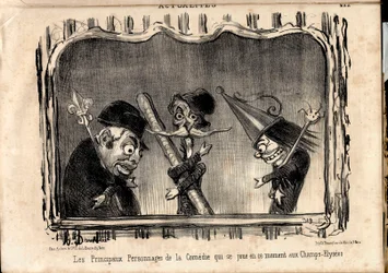 Le Charivari, Satirisch in Schwarz-Weiß