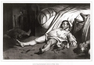 Das Massaker in der Rue Transnonain am 14/04/1834, 1837