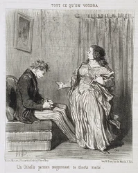 Ein Pariser Othello, der seine keusche Hälfte verdächtigt
