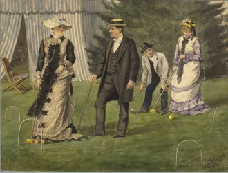 Das Krocketspiel, 1875