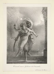 Conrad rettet Gulnare aus dem Feuer (Byrons „Der Korsar“)