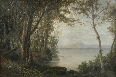 Mount Katahdin, Landschaft mit See und Berg