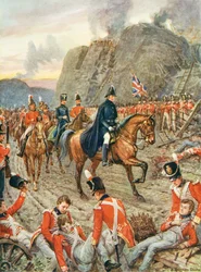 Der Herzog von Wellington (1769-1852) bei der Belagerung von Badajos