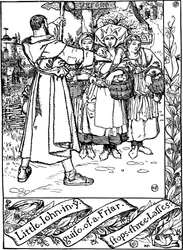 Illustration aus dem Buch Die fröhlichen Abenteuer von Robin Hood, von Howard Pyle, 1883