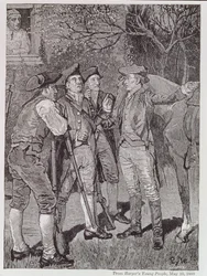 Paul Revere in Lexington, aus Harper