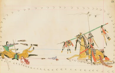 Heulender Wolf und ein anderer Krieger, 1874-75
